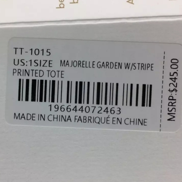 Trina Turk Majorelle Garden W/ Stripe Tote - Picture 8 of 8